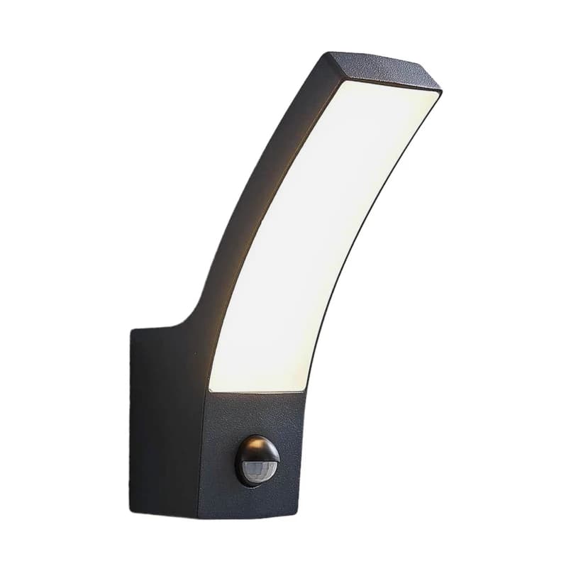 Lindby - Ilvita LED Ulko Seinävalaisin w/Sensor Anthracite – Lindby