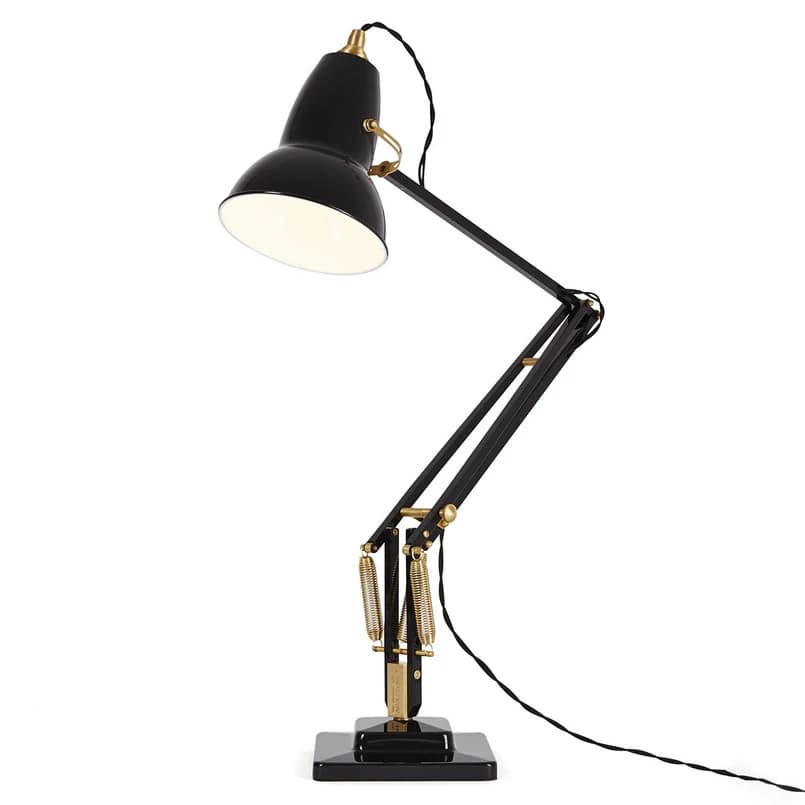Anglepoise - Original 1227 Brass Työpöytävalaisin Jet Black – Anglepoise