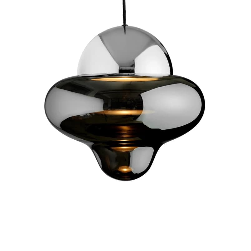 DESIGN BY US - Nutty XL riippuvalaisin, savu/kromi – – DESIGN BY US