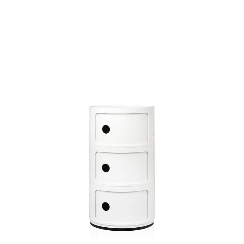 Kartell - Componibili 3 Sivupöytä White – Kartell