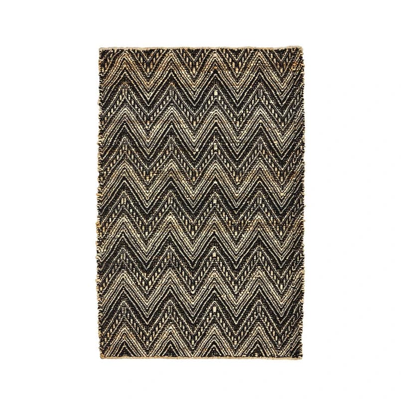 House Doctor - Monta Matto Musta/Natural – House Doctor