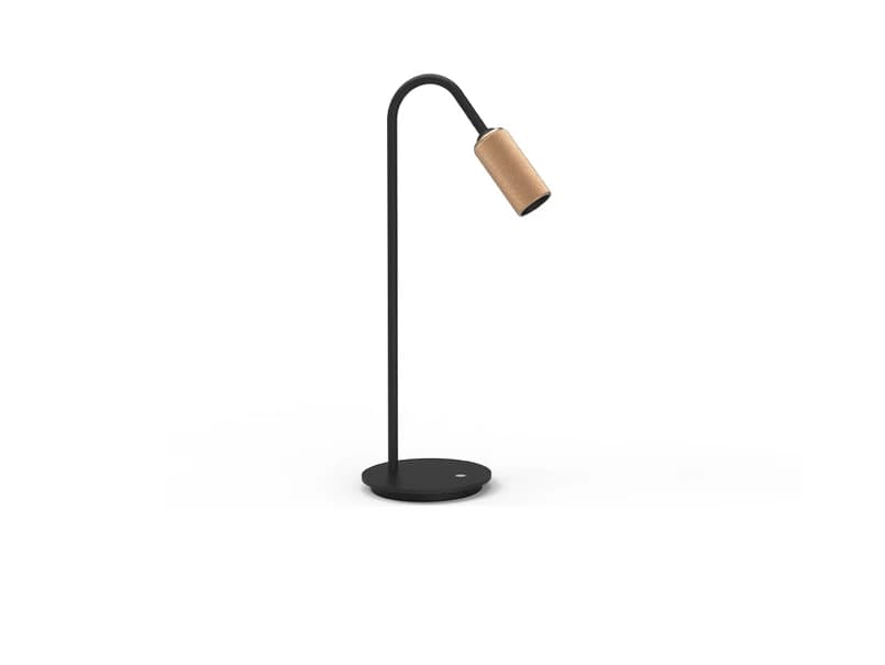 ANTIDARK - Decor T1 LED Pöytävalaisin Dim. Musta/Messinki – ANTIDARK