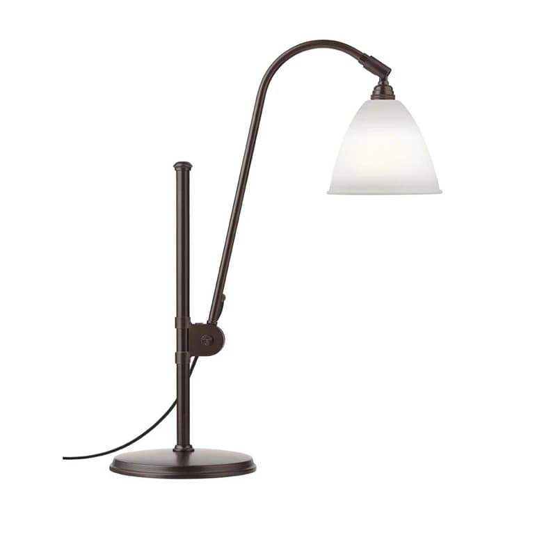 GUBI - Bestlite BL1 pöytävalaisin, posliini/musta, Ø 16 cm – GUBI