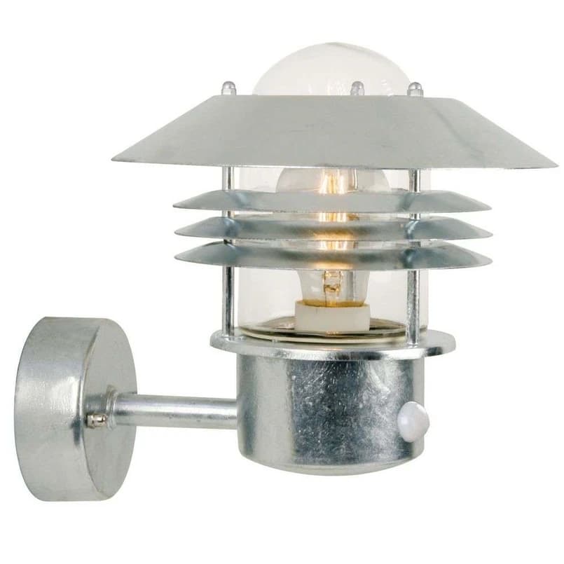 Nordlux - Vejers Seinävalaisin w/Sensor Galvanised – Nordlux