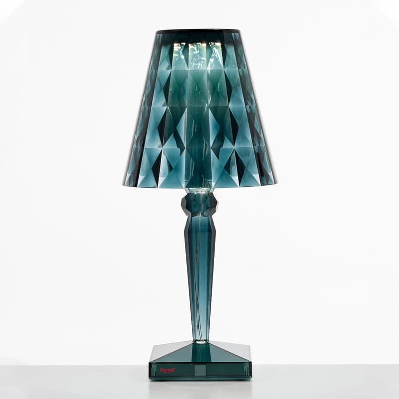 Kartell - Big Battery Pöytävalaisin Light Blue – Kartell