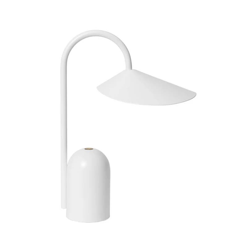 ferm LIVING - Arum Portable Pöytävalaisin IP44 White – ferm LIVING