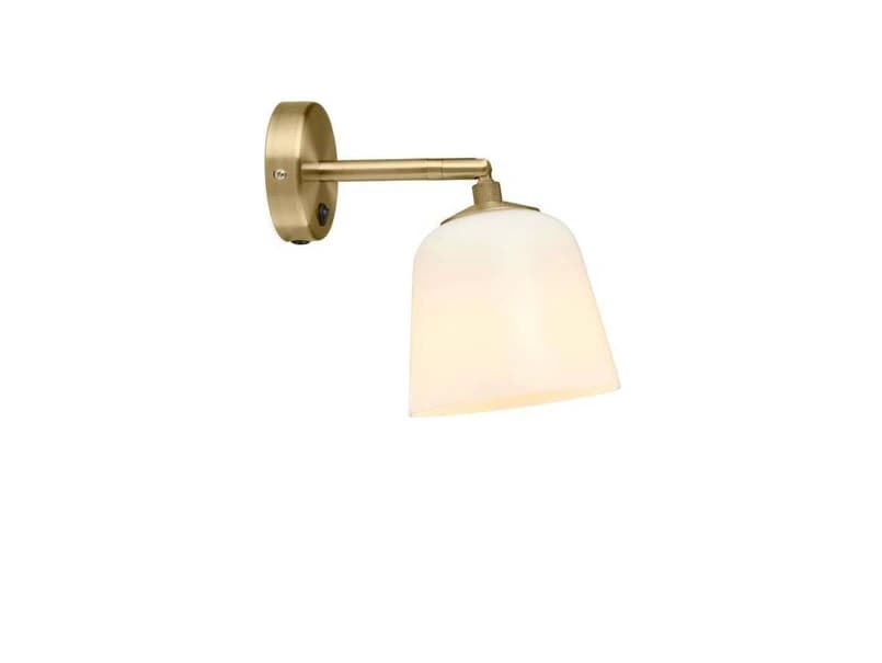 Halo Design - Room 49 Seinävalaisin Antique Brass/Opal – Halo Design