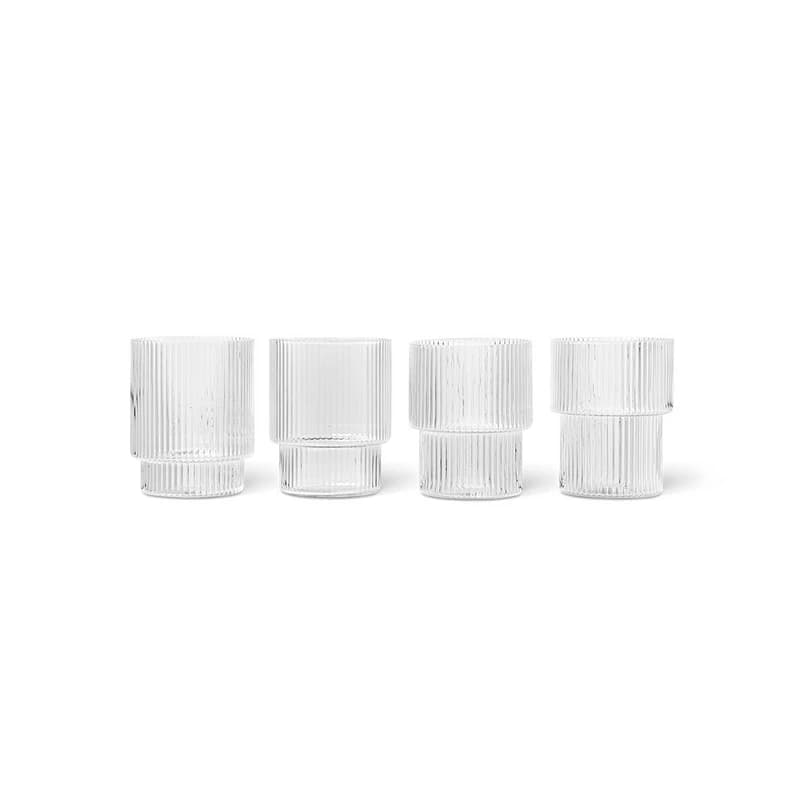 ferm LIVING - Ripple Glass Set of 4 Clear – ferm LIVING