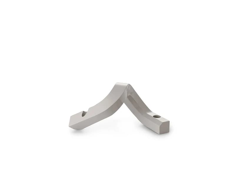 Normann Copenhagen - Crooked Kynttilänjalka Two Varm Harmaa – Normann Copenhagen