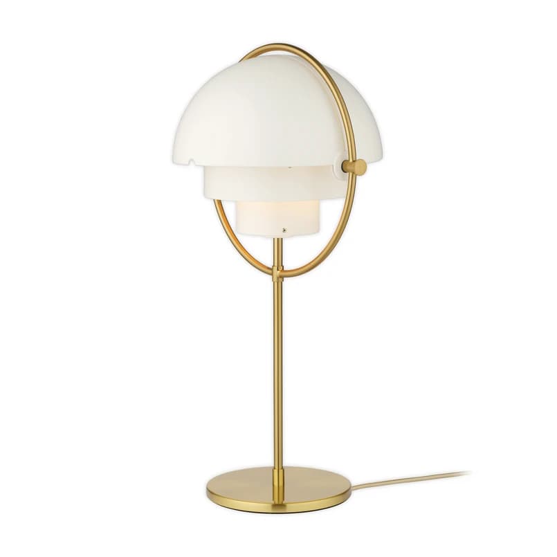 GUBI - Multi-Lite Pöytävalaisin Brass/White – GUBI