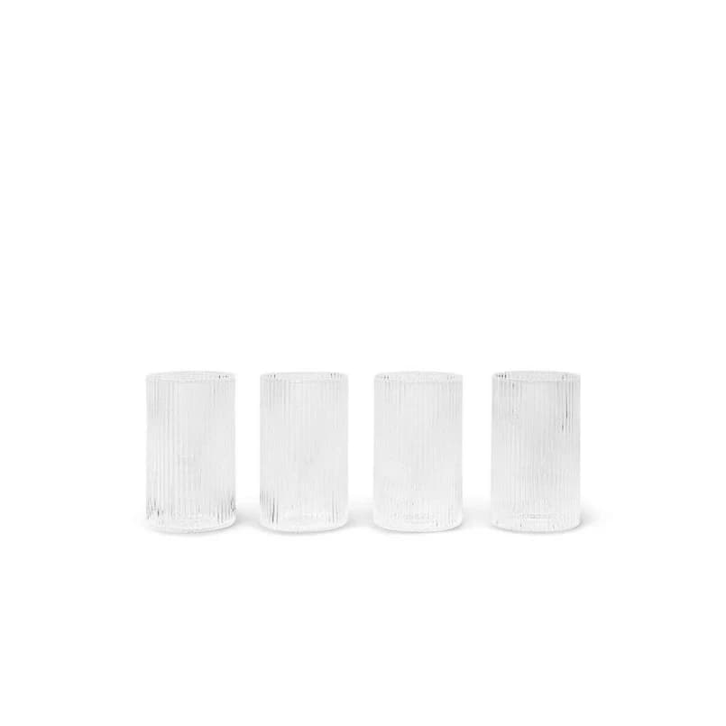ferm LIVING - Ripple Verrines Set of 4 Clear – ferm LIVING