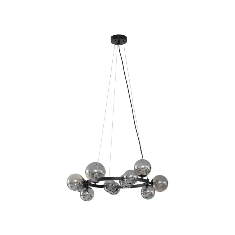Lucande - Naelen Round Riippuvalaisin Black/Smoke – Lucande