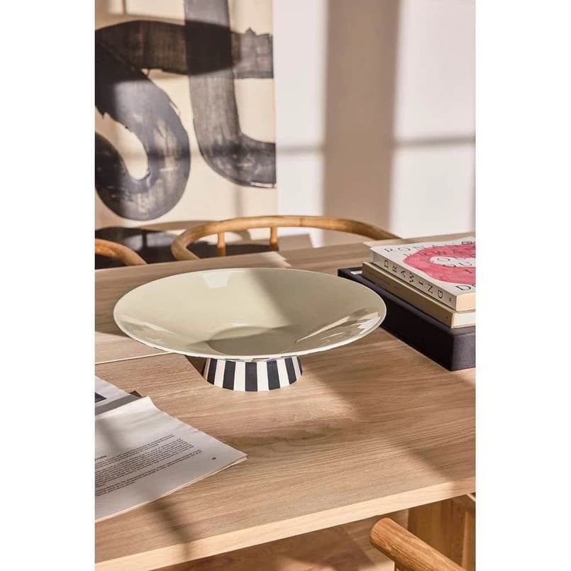 OYOY Living Design - Toppu Centerpiece low, vanilja/musta – OYOY Living Design