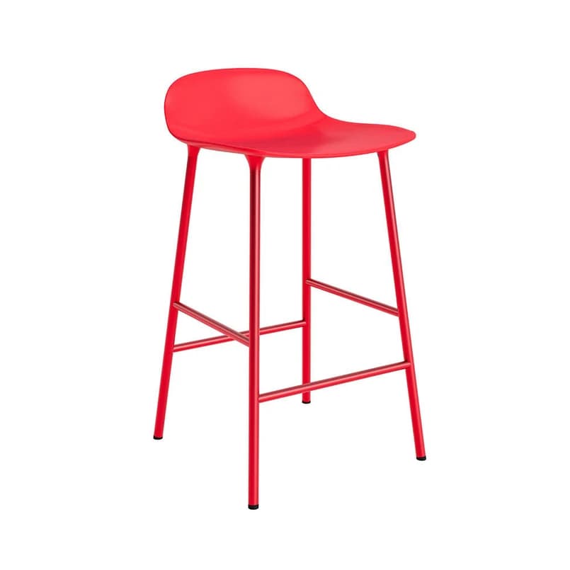 Normann Copenhagen - Form baarituoli H65 teräs/kirkkaanpunainen – Normann Copenhagen