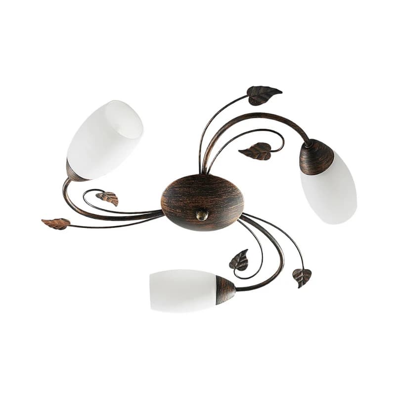 Lindby - Stefania 3 Kattovalaisin White/Black-Gold – Lindby
