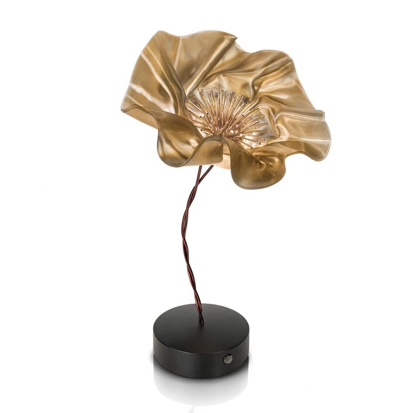 Slamp - Lafleur Battery Pöytävalaisin Black/Golden – Slamp