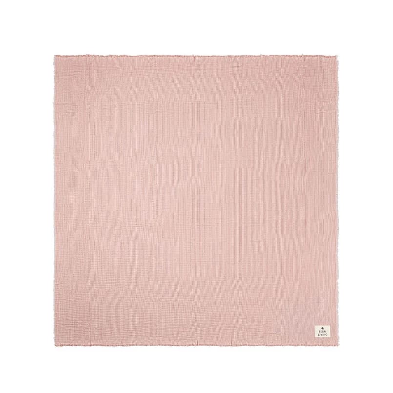 ferm LIVING - Fino Päiväpeitto Terracotta/Off-White – ferm LIVING