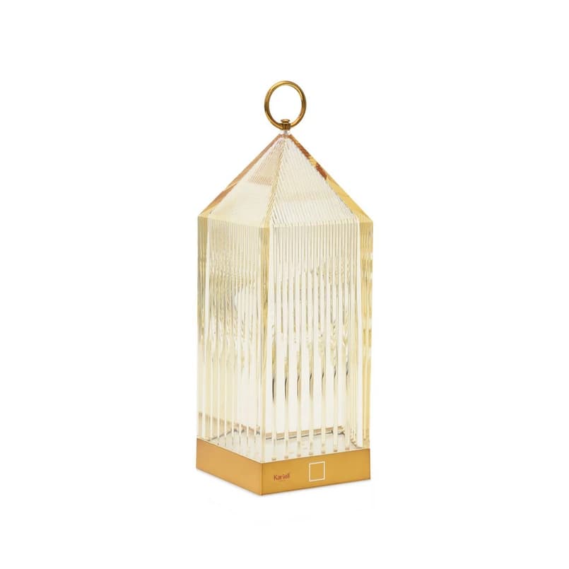 Kartell - Lantern Portable Pöytävalaisin V2 Amber – Kartell