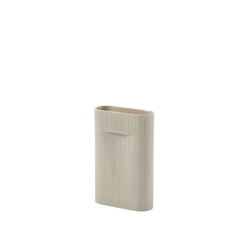 Muuto - Ridge Vase H35 Beige – Muuto