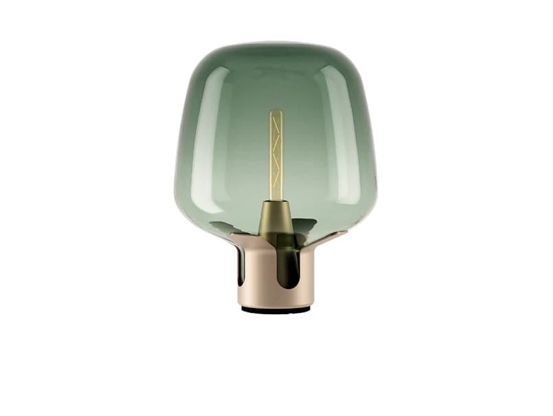 Lodes - Flar Pöytävalaisin Medium Golden/Turquise – Lodes