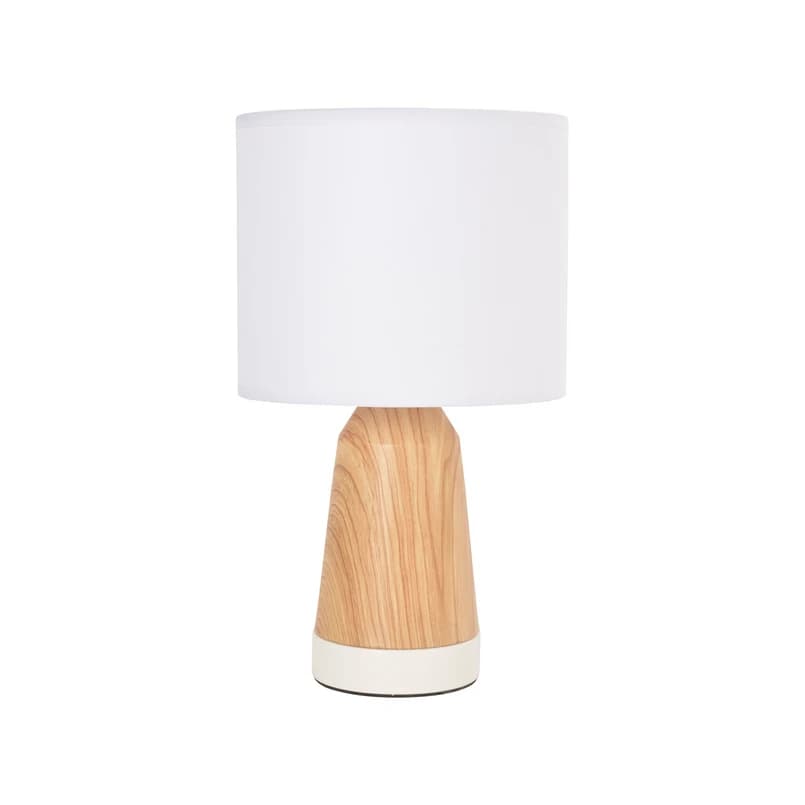 COREP - Baltik-pöytävalaisin, valkoinen/vaalea puu, korkeus 33 cm – SAS – COREP