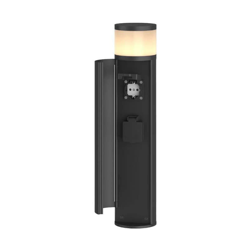 Lucande - Corban Cover Up Ulko Puutarhavalaisin m/2 Pistorasia Graphite – Lucande