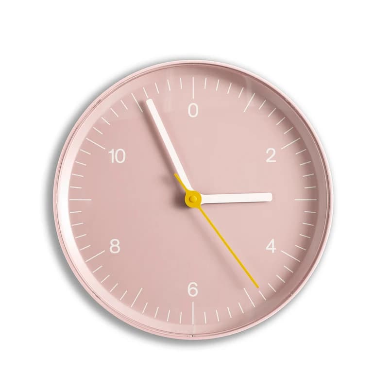 HAY - Wall Clock -kello, vaaleanpunainen muovi, Ø 26 cm – HAY