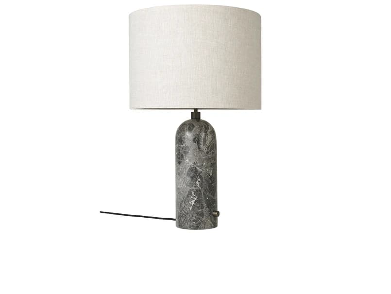GUBI - Gravity Pöytävalaisin Large Harmaa Marmori/Canvas – GUBI