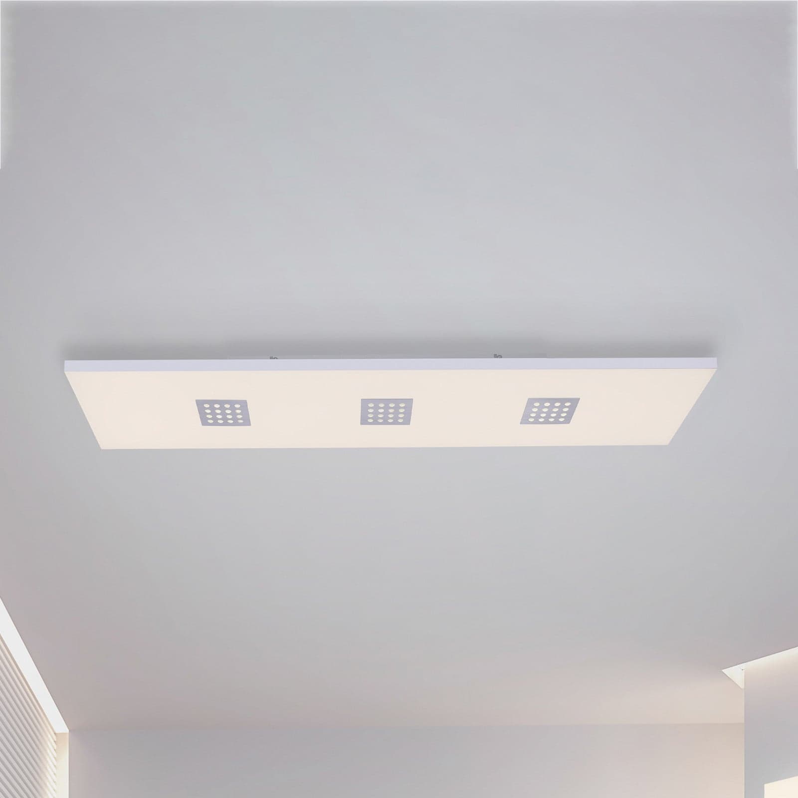 Neo LED-kattovalaisin, 120 cm, alumiini, CCT, kaukosäädin – PURE - Olohuone - Moderni - Metalli - Kulmikas – Pure