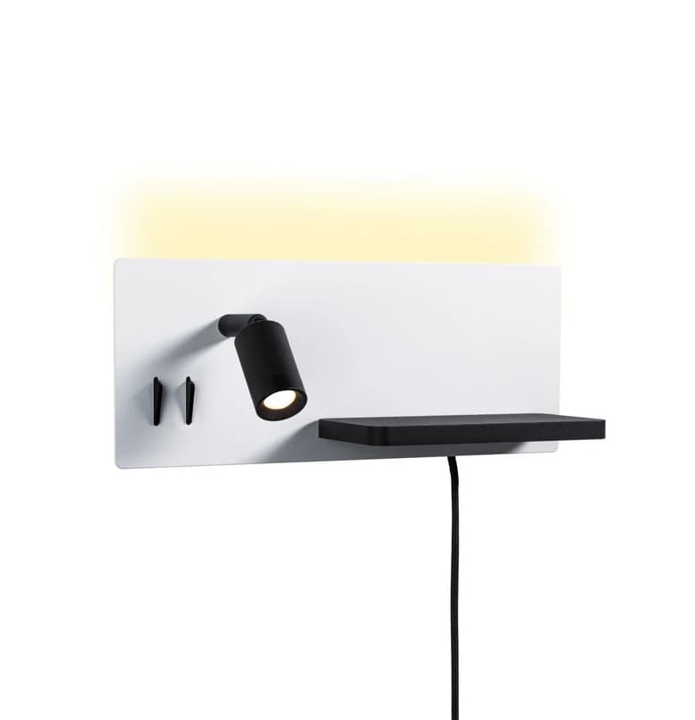 Paulmann - LED-seinävalaisin Serra, musta, 2700 K, oikea – Paulmann