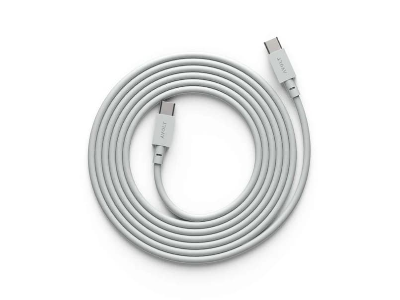 AVOLT - USB-C-USB-C-kaapeli, harmaa, pituus 2 m – AVOLT