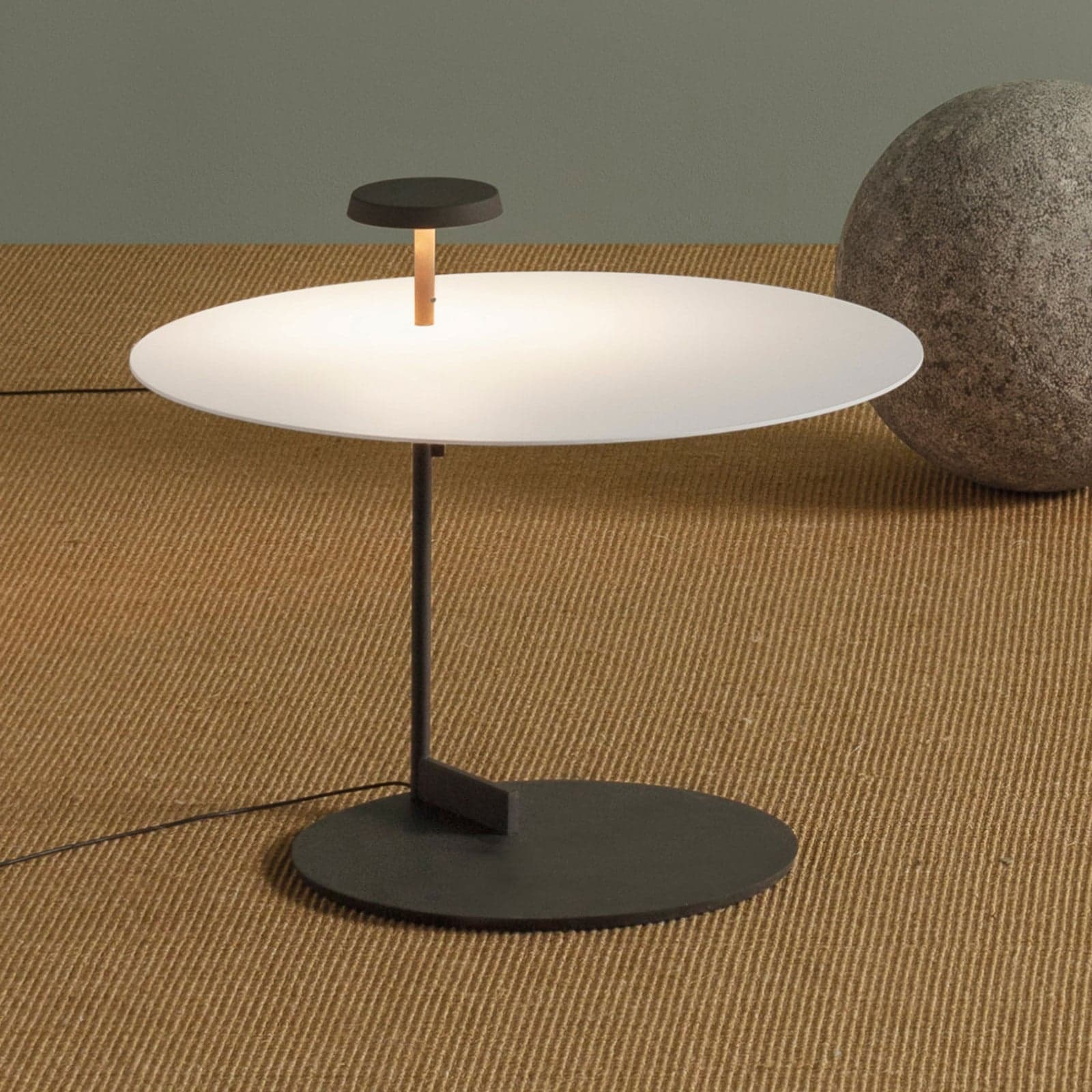 Flat LED-lattiavalo 43 cm valkoinen, himmennettävä Vibia - Olohuone - Skandinaavinen - Metalli – Vibia