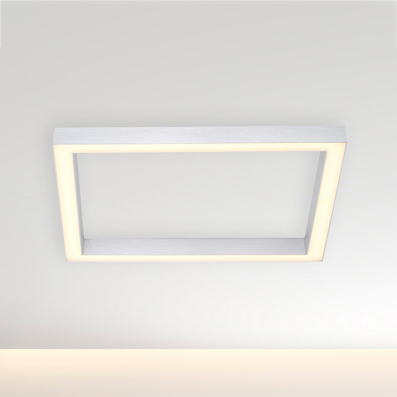 Lines Square LED-kattovalaisin, timantti, 55 cm, CCT – PURE PURE Lines Square - Olohuone - Moderni - Metalli - Kulmikas – Pure