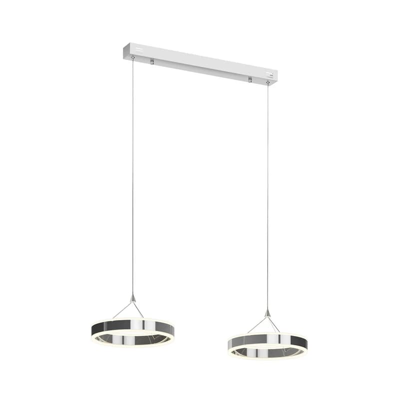 Lucande - Lyani Riippuvalaisin L85 Chrome/White – Lucande
