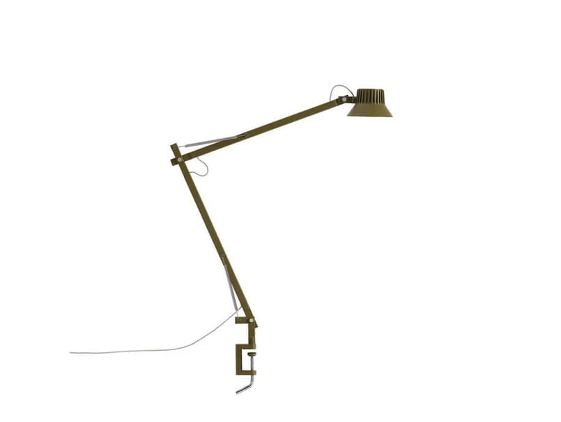 Muuto - Dedicate Pöytävalaisin w/Clamp L2 Brown Green – Muuto