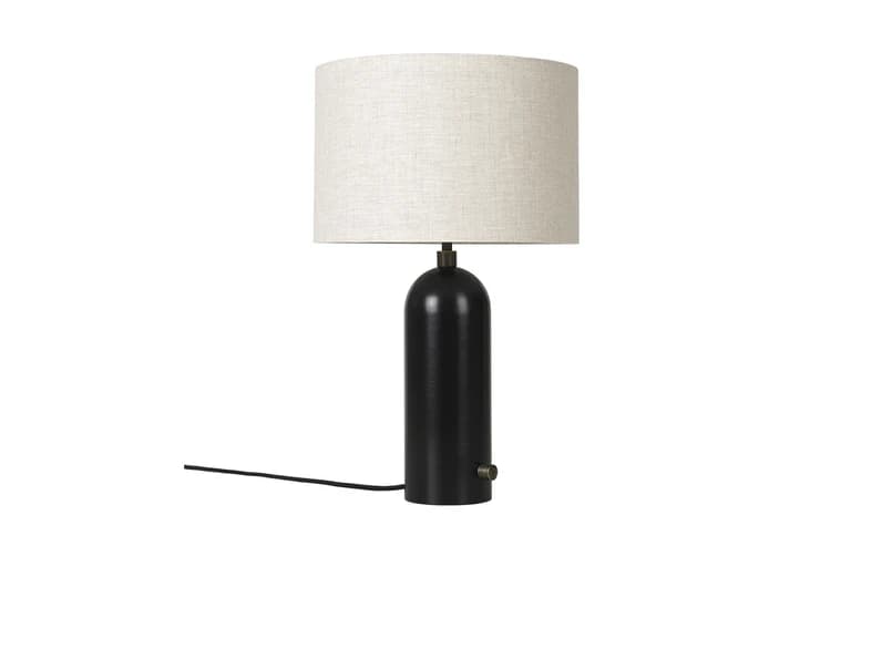 GUBI - Gravity Pöytävalaisin Small Musta Teräs/Canvas – GUBI