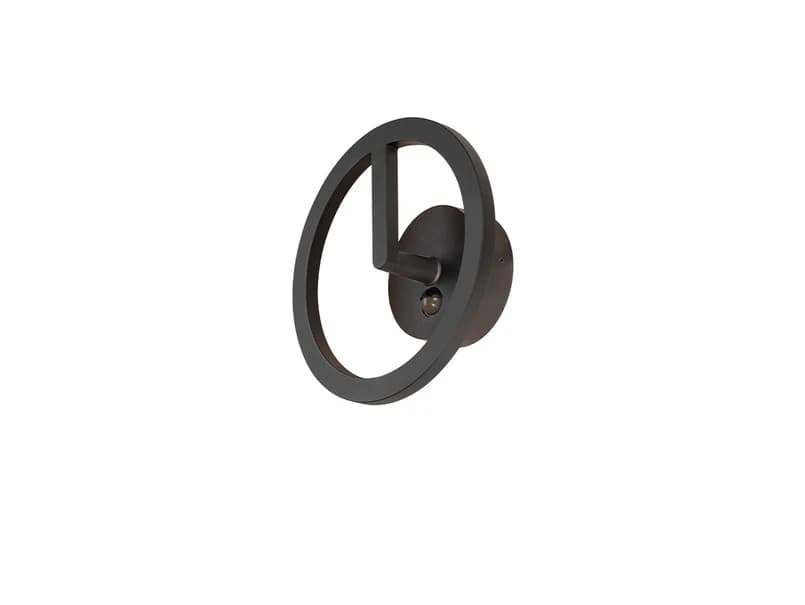 SLV - Q-Ring Seinävalaisin w/Sensor 3000K IP54 Black – SLV