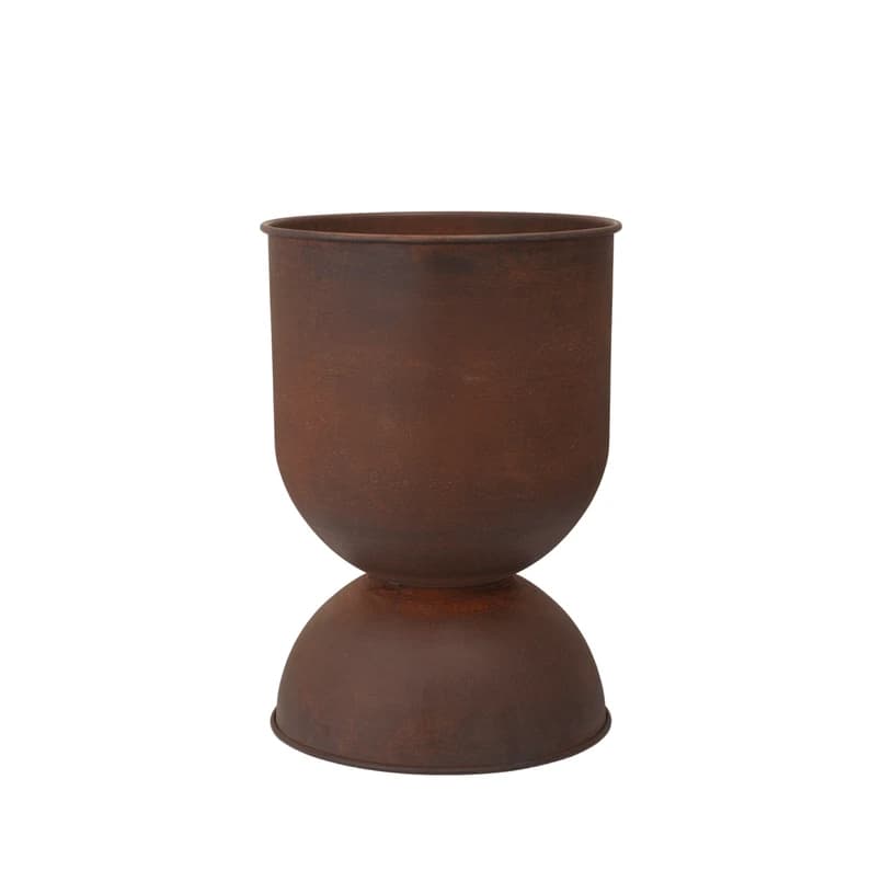 ferm LIVING - HOURGLASS Kasvipotti, ruosteinen rauta, 59 cm – ferm LIVING