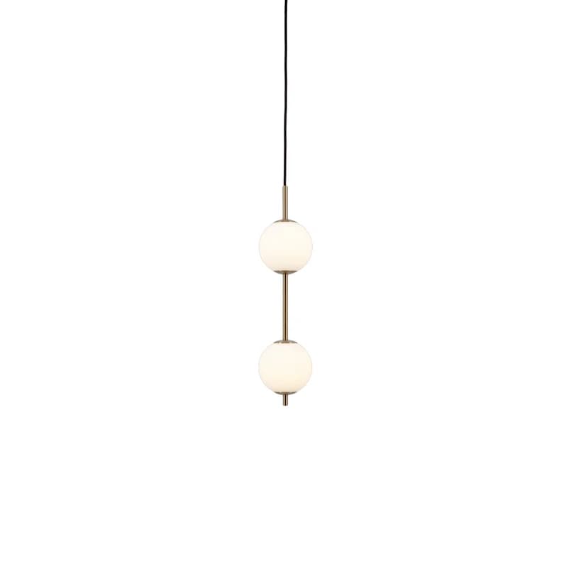 UMAGE - Audrey LED-riippuvalaisin, messinkivärinen, 2-lamppuinen, Ø 12 cm – UMAGE