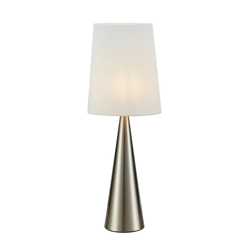 Markslöjd - Conus Pöytävalaisin Nickel/Off-White – Markslöjd