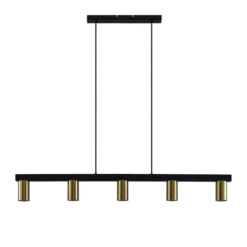 Lindby - Baliko 5 Riippuvalaisin Black/Brass – Lindby