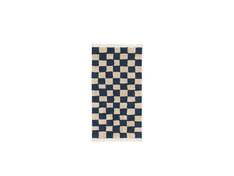 ferm LIVING - Mara Washable Matto Deep Blue/Warm Hiekka – ferm LIVING