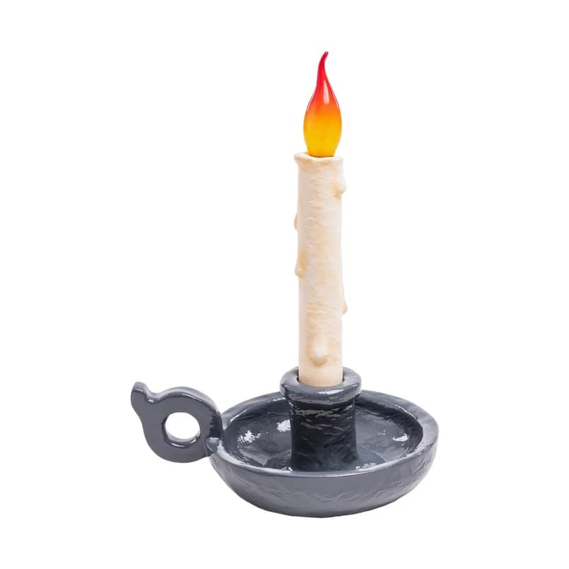 SELETTI - Bugia Blow ToGo Pöytävalaisin Grey – SELETTI