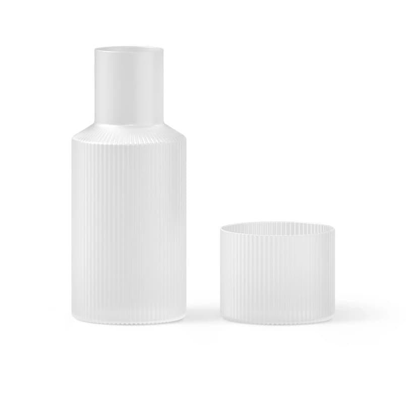 ferm LIVING - Ripple Small Carafe Set Frosted – ferm LIVING