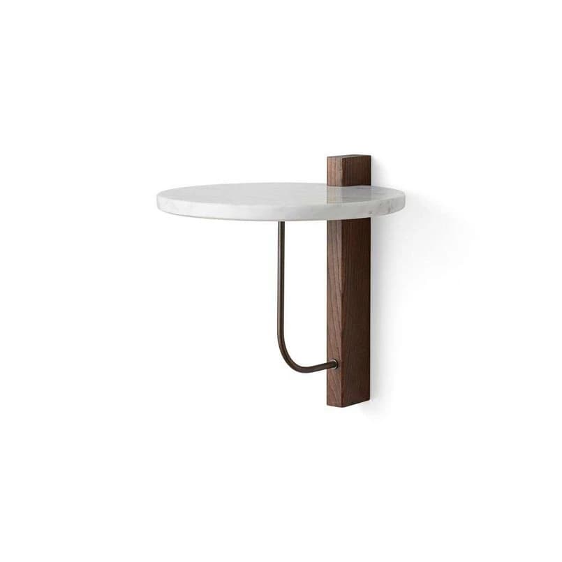 Audo Copenhagen - Corbel-hylly, tumma tammi, Carrara-marmori – – Audo Copenhagen