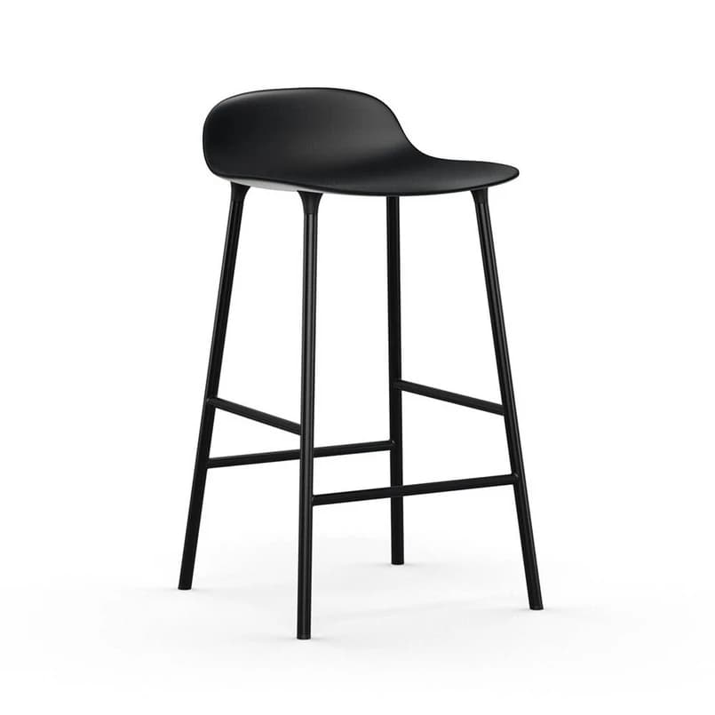 Normann Copenhagen - Form baarituoli H65 teräs/musta – Normann Copenhagen