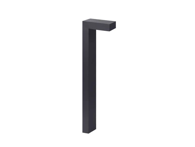 Norlys - Asker LED-pollarilamppu, maakiinnike, 85 cm, grafiitti – Norlys