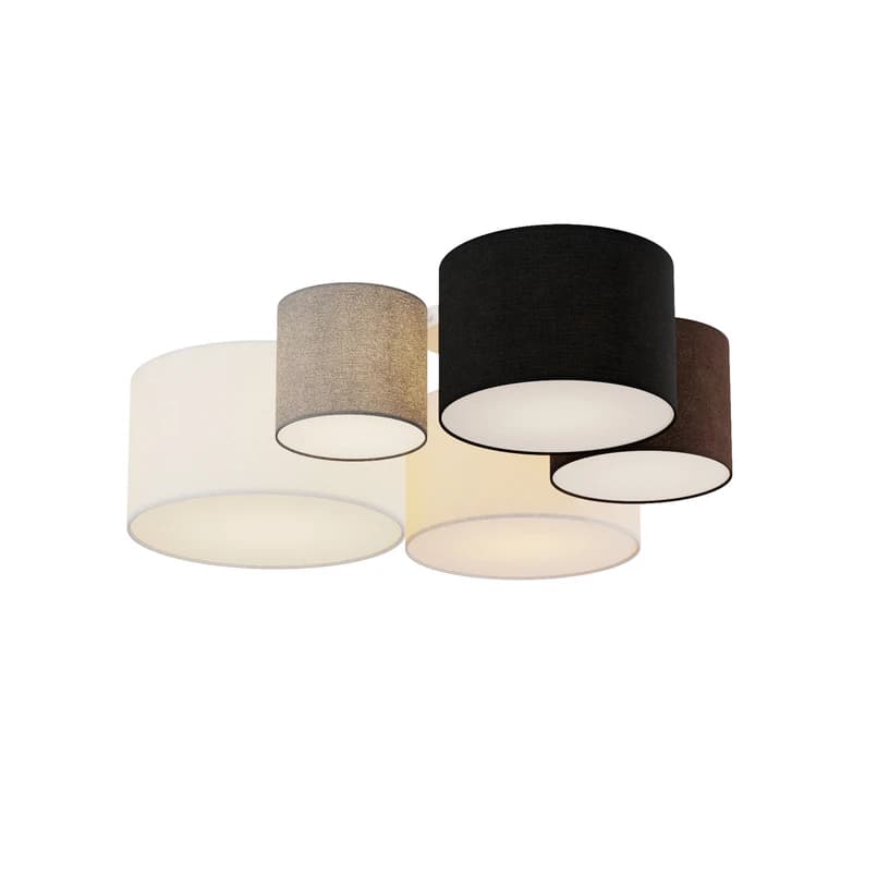 Lindby - Laurenz 5 kattovalaisin ruskea/beige – Lindby