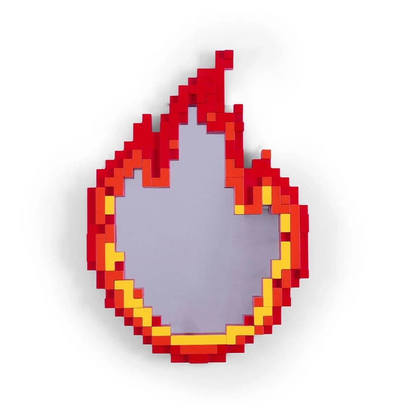 SELETTI - Flame Pixel peili punainen/oranssi/keltainen – SELETTI