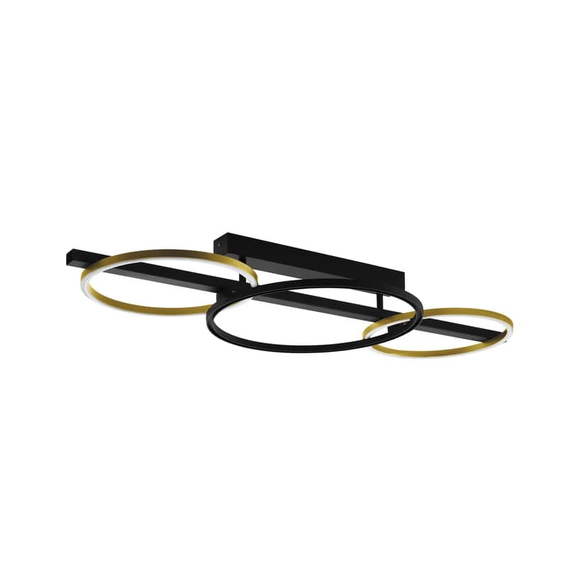 Stars of Light - Lanacera LED-kattovalaisin, musta/kultainen, 96 cm – – Stars of Light